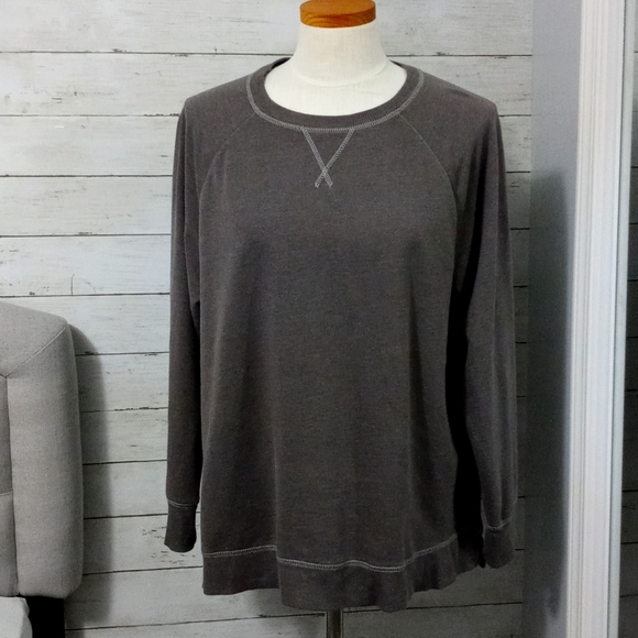 MTA Sport Tops - 🟢MTA Sport Dark Gray Long Sleeve Shirt 1X